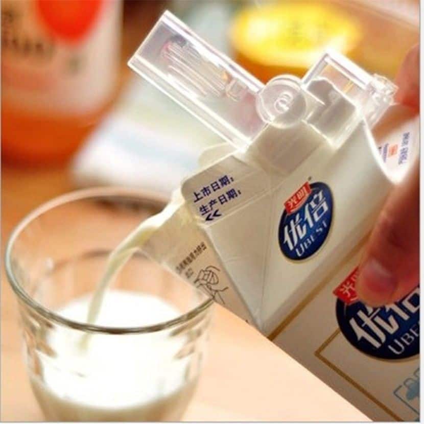 Milchtüten oder andere Getränke-Kartons verschließen?