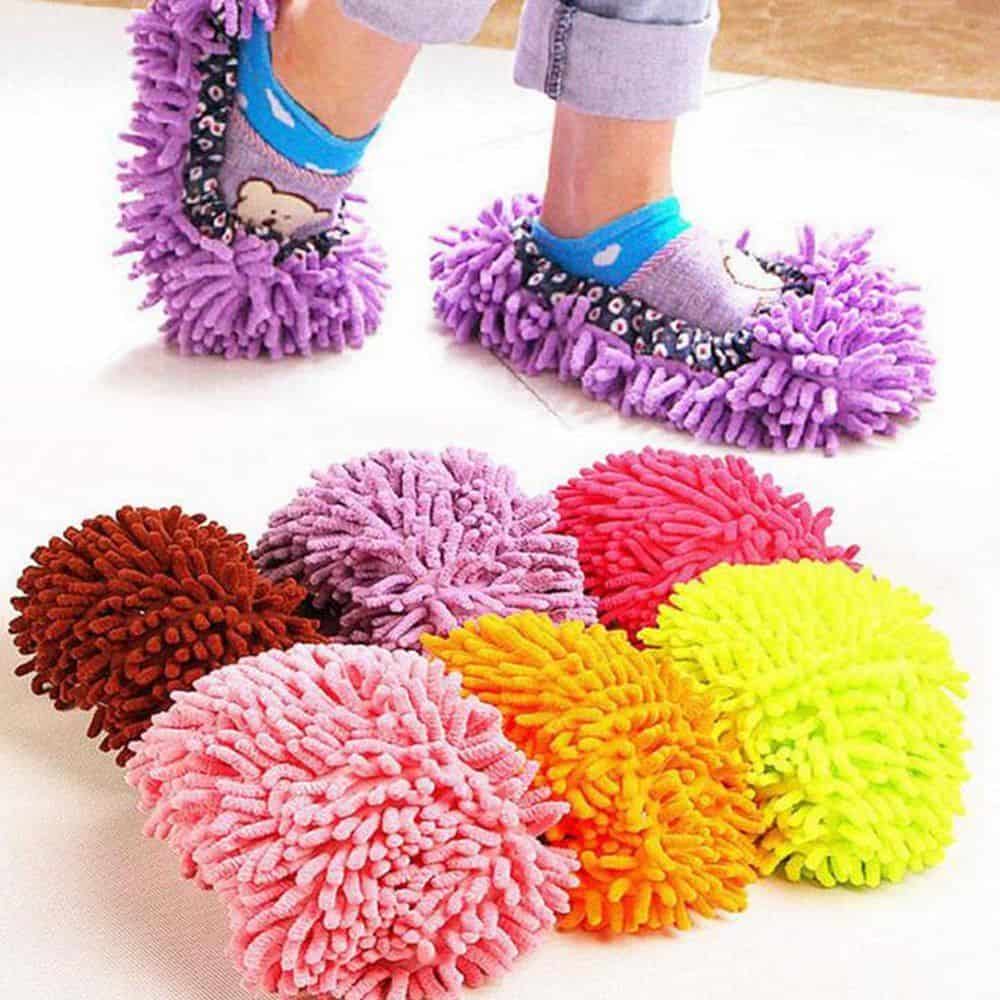 Mop-Slipper-Socken? Microfaser Putz-/Hausschuh für nur 1,87 Euro (Versand gratis) pro Paar!