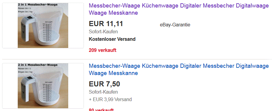 2 in 1 Küchen-Gadget! Die Digitale Messbecher-Küchenwaage bis 3kg aus Deutschland für 11,11 Euro (gratis Versand)!
