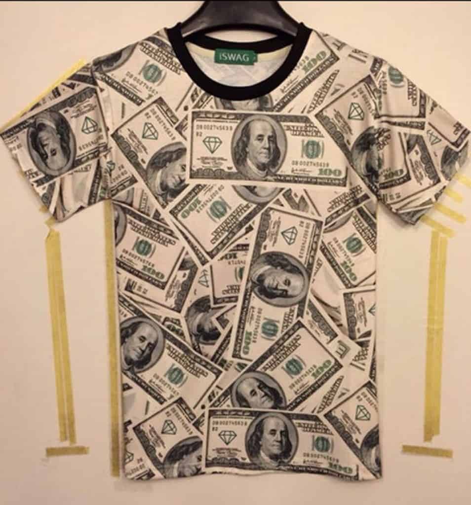 T-Shirt Dollar, Geschenk