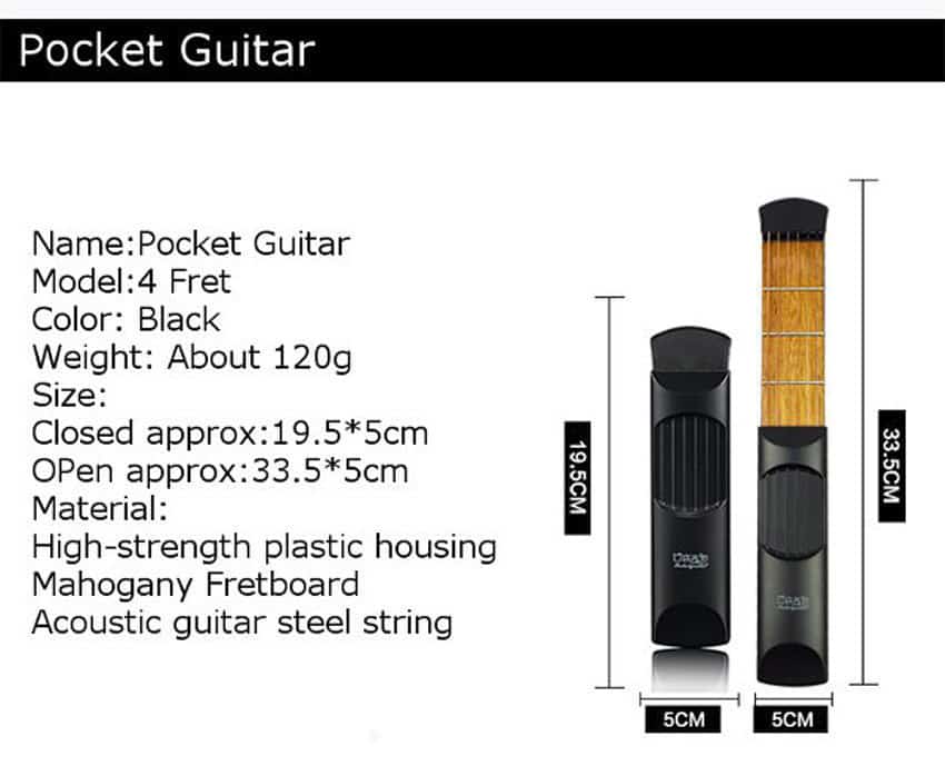 Pocket Guitar? Die Übungsgitarre für Unterwegs!