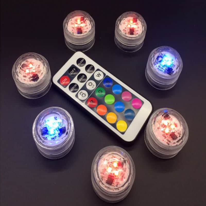 Wasserdichte LED Leuchten Mit Farbwechsel Fernbe Nbar Und Mit Batterie Betrieben Für Nur 1 09