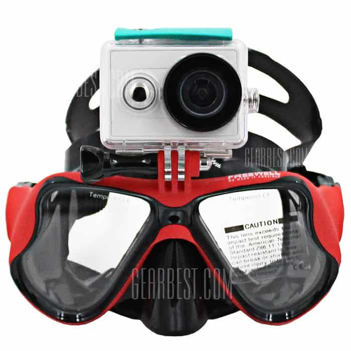 Taucherbrille mit Halterung für GoPro und andere Kameras!