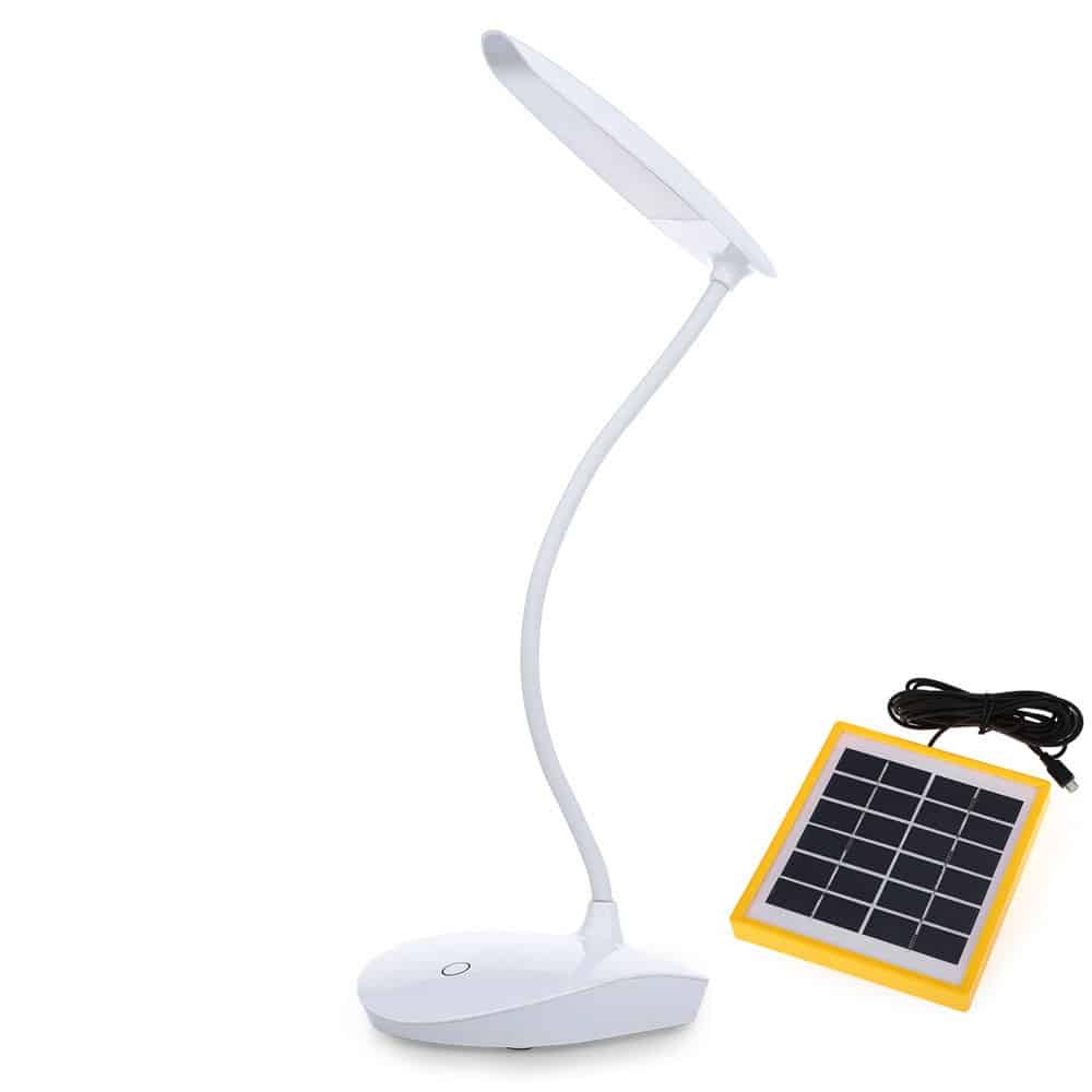 [Gearbest] Ein „grünes Gadget“? LED Nachttischlampe mit Akku und Solarzelle!