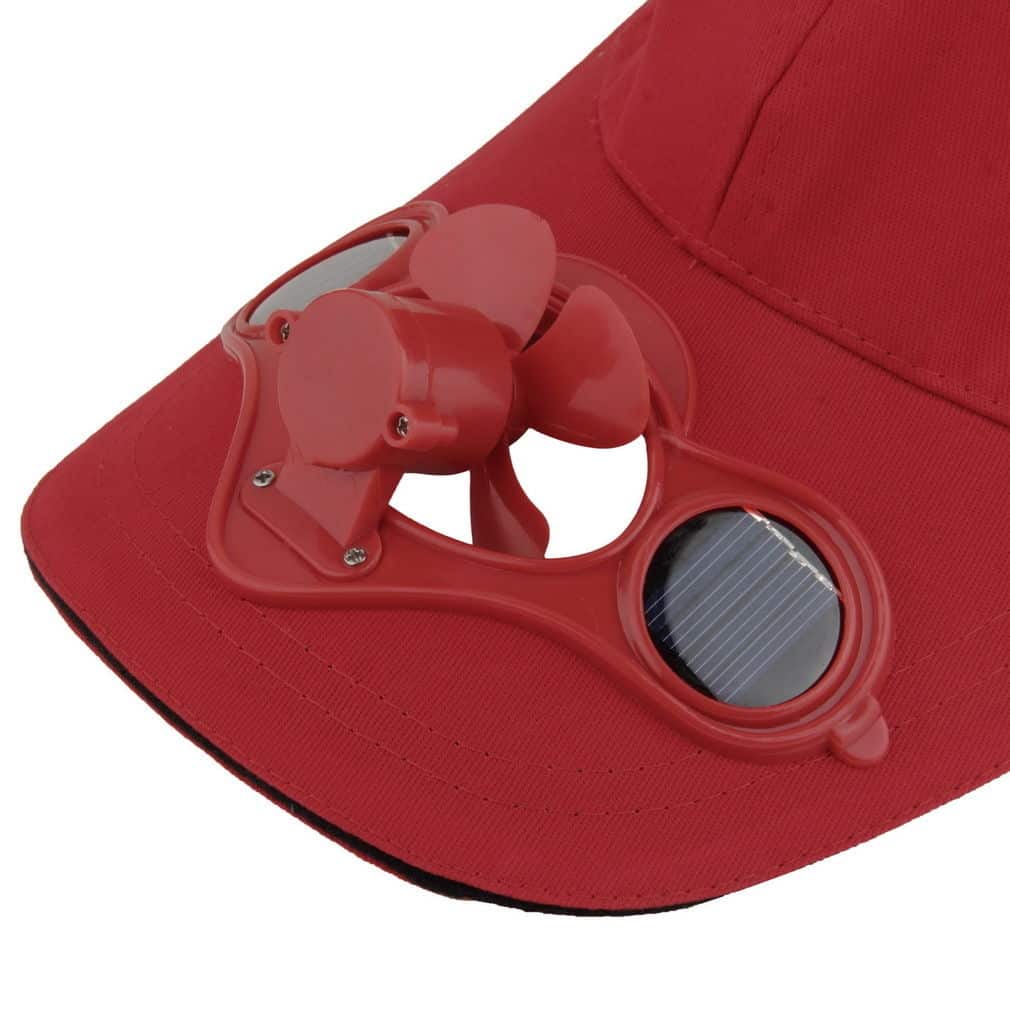 Baseballkappe Mit Ventilator - Solar & USB Betrieben Mit 3 Geschwindigkeiten