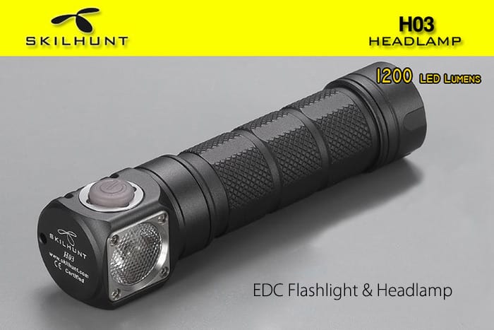 Die kompakte Skilhunt H03 Winkeltaschenlampe mit vielen Funktionen! Und ohne „TACTICAL“! :-)