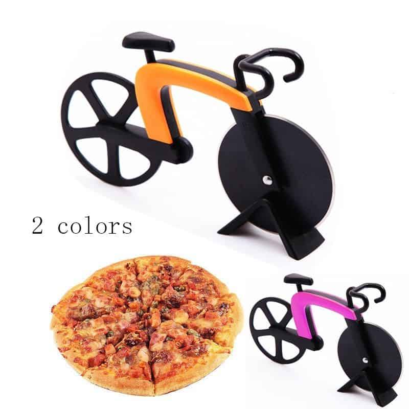 Pizza mit dem Fahrrad schneiden? Pizzaschneider Rennrad!