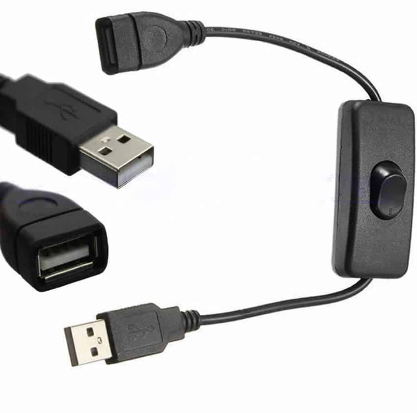 USB Kabel mit Schalter für nur 92 Cent!