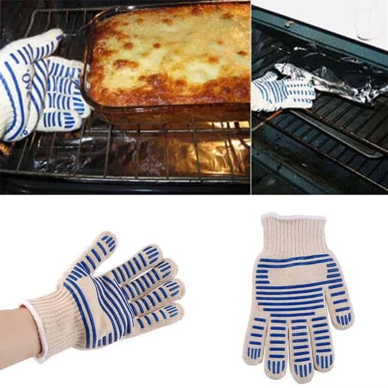 Günstig! Über 280° Celsius sind für den Ofen-Handschuh kein Problem!