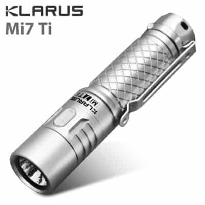 Günstiger! Klarus Mi7 Ti Taschenlampe mit Körper aus TC4 Titanlegierung und Cree XPL HI V3 LED mit Gutschein für 32,33 Euro inkl. verzolltem Versand!