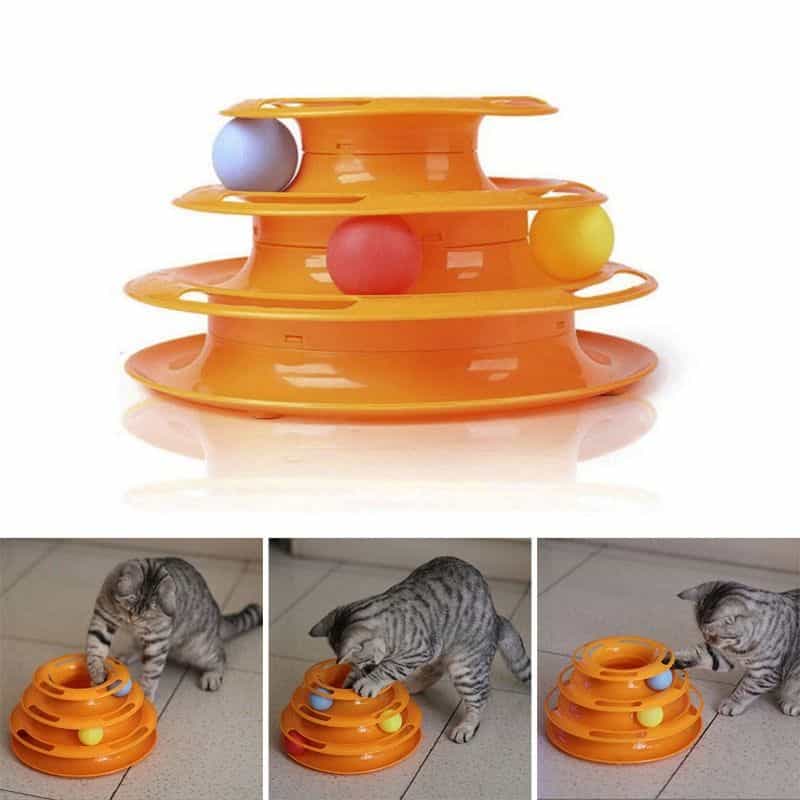 Spielzeugturm für Katzen mit 3 Bällen ab nur 4,77 Euro (kostenfreie Lieferung)!