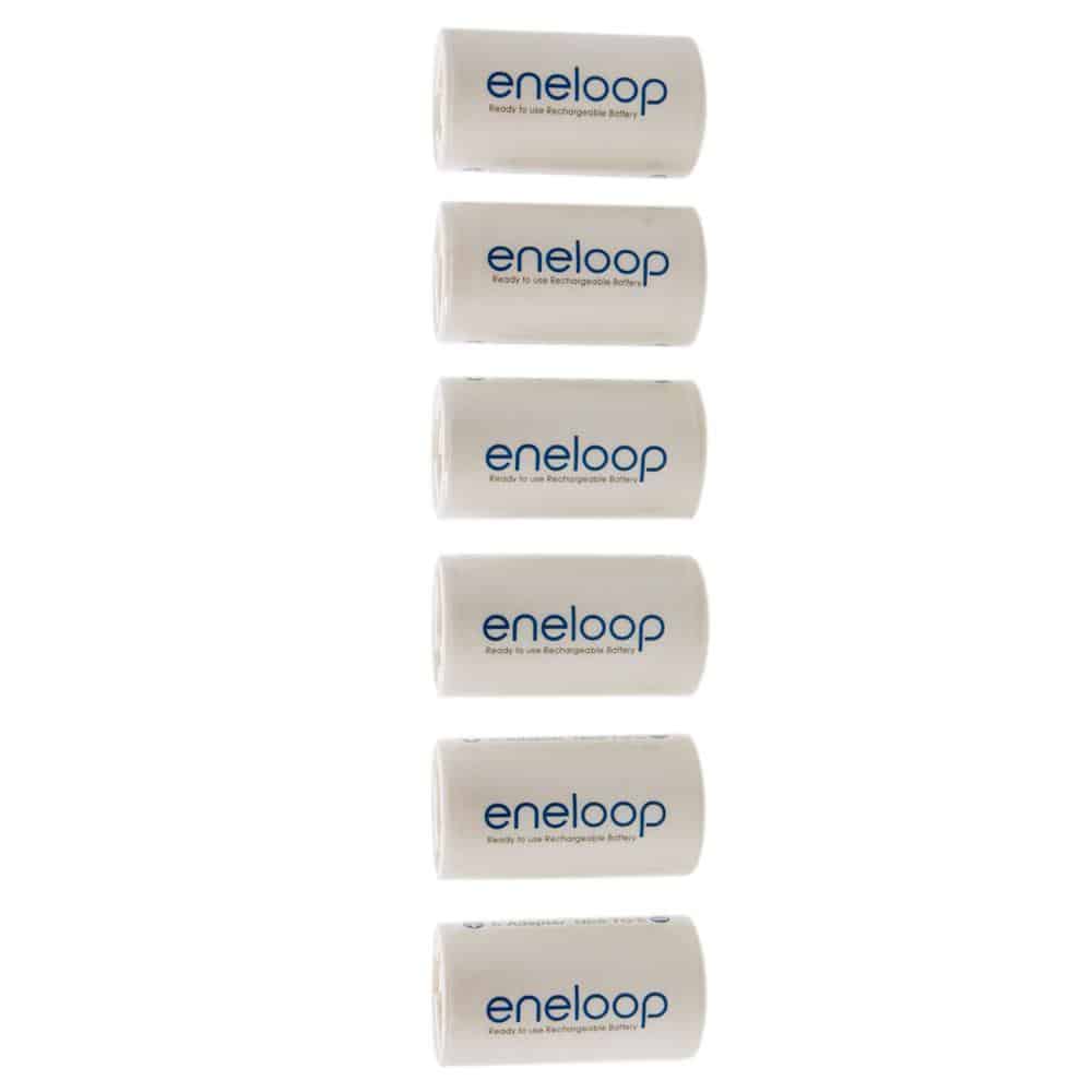 Eneloop Batterie Adapter AA auf C im 6er Pack für nur 3,63 Euro inkl. Versand oder AA auf D im 4er Pack für 4,52 Euro!