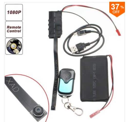 Full HD Spycam mit Fernbedienung und großem 3800mAh Akkupack für nur 15,06 Euro inkl. Versand bei Banggood!