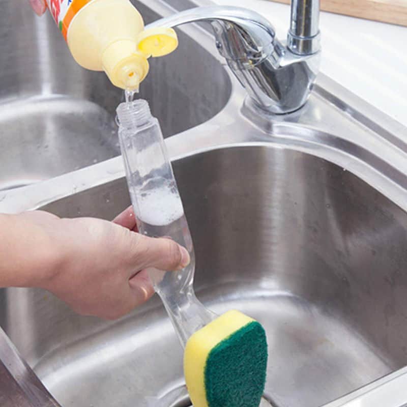 Reinigungs-Gadget! Raffinierte Spülbürste mit Spülmittel-Tank für nur 74 Cent inkl. kostenfreier Lieferung!