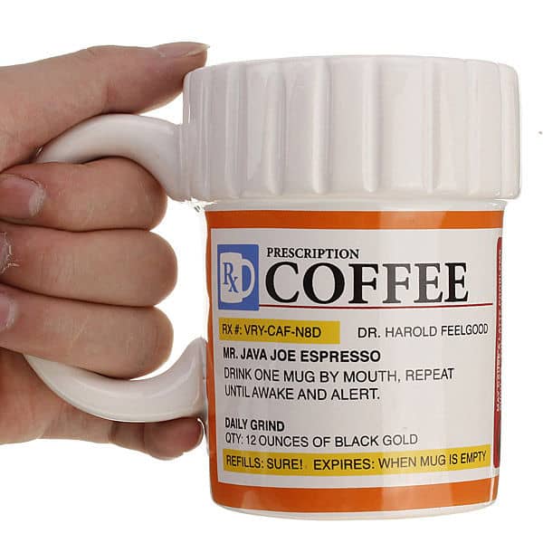 Verschreibungspflichtiger Kaffee? Der „Prescription Coffee“ Becher für nur 6,85 Euro inkl. Lieferung!
