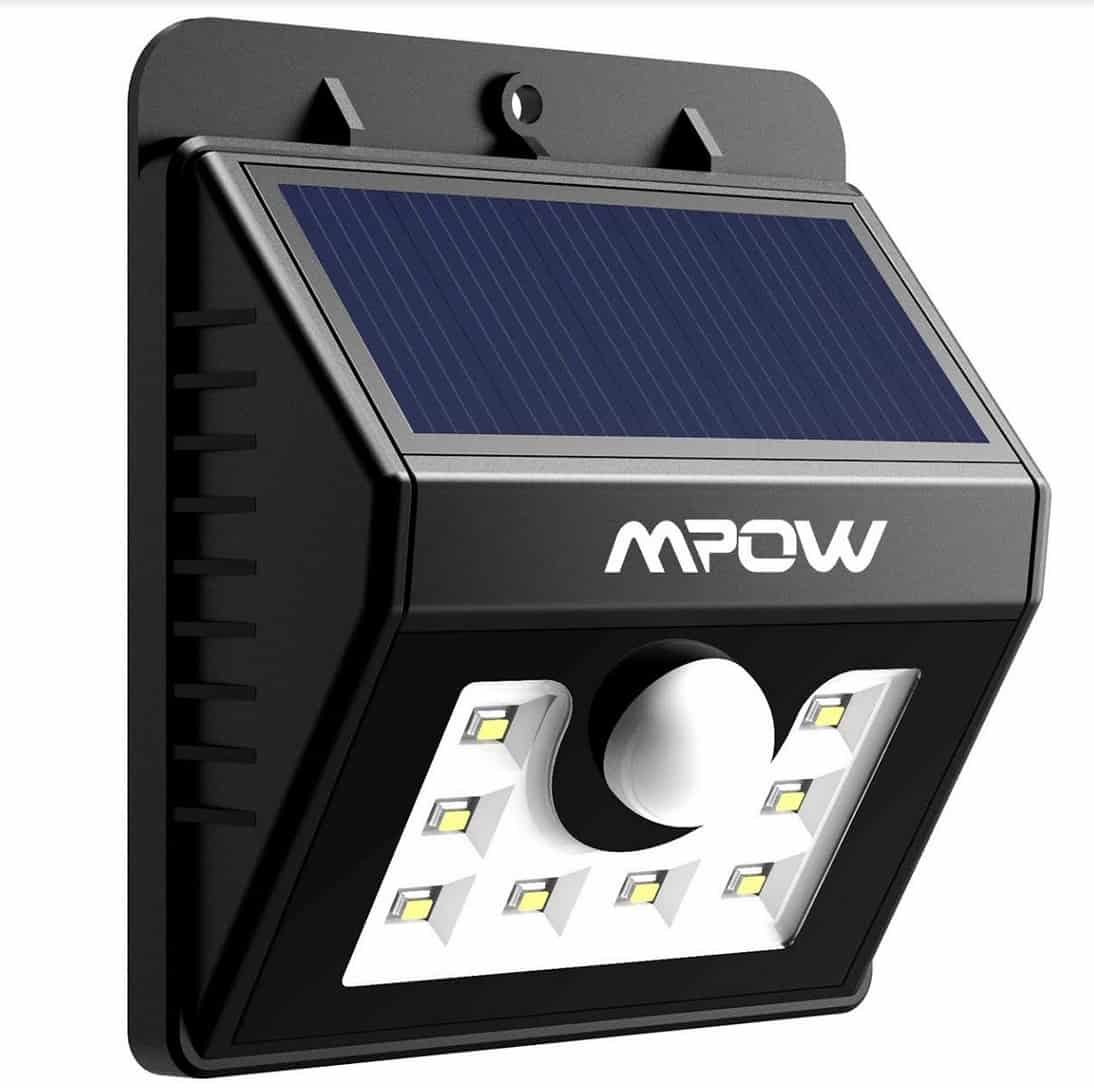 Mpow Solarleuchte mit 8 LEDs mit Bewegungs- und Licht Sensor nur 10,49 Euro – statt normal 13,99 Euro