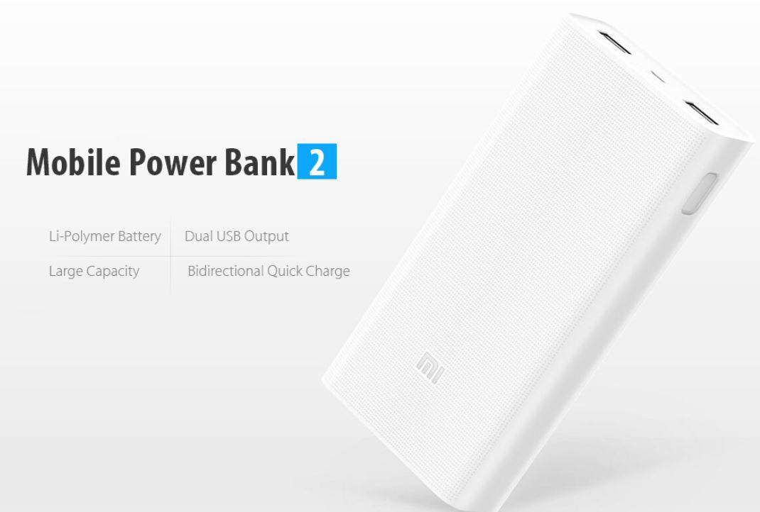Der Große! Xiaomi Power Bank 2 mit 20.000mAh dank Gutschein nur 19,45 Euro inkl. Versand