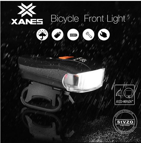 Die XANES SFL-01 Akku-Fahrradlampe für 8,38 Euro bei Banggood!