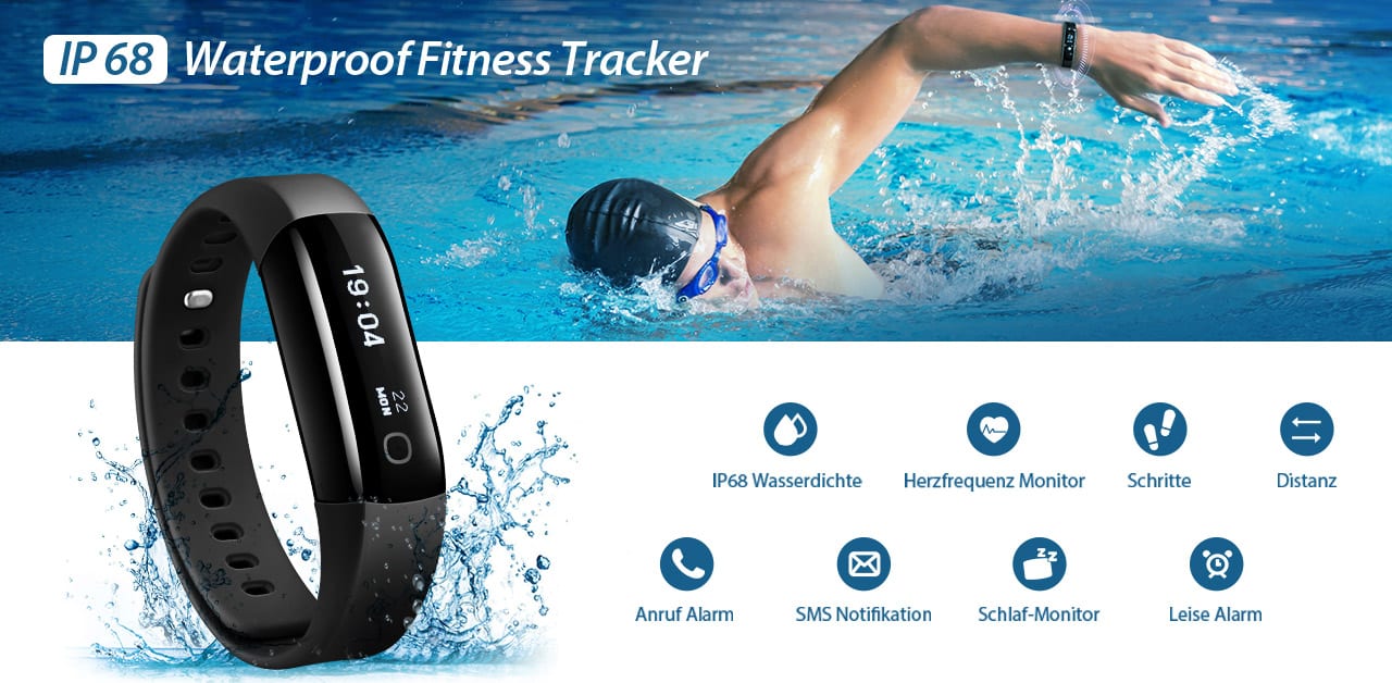 Mpow IP68 Fitness Tracker für 25,99 Euro