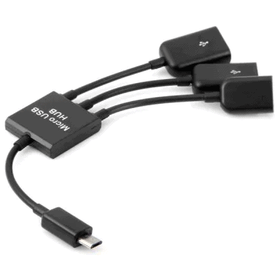 Micro USB Hub (von Micro USB auf 2 x USB + 1x Micro USB) für nur 83 Cent