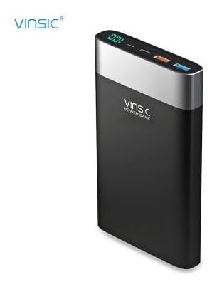 Vinsic 20.000mAh Power Bank mit QC 3.0, Display und USB-C für nur 21,55 Euro. Bezahlung mit PayPal möglich!