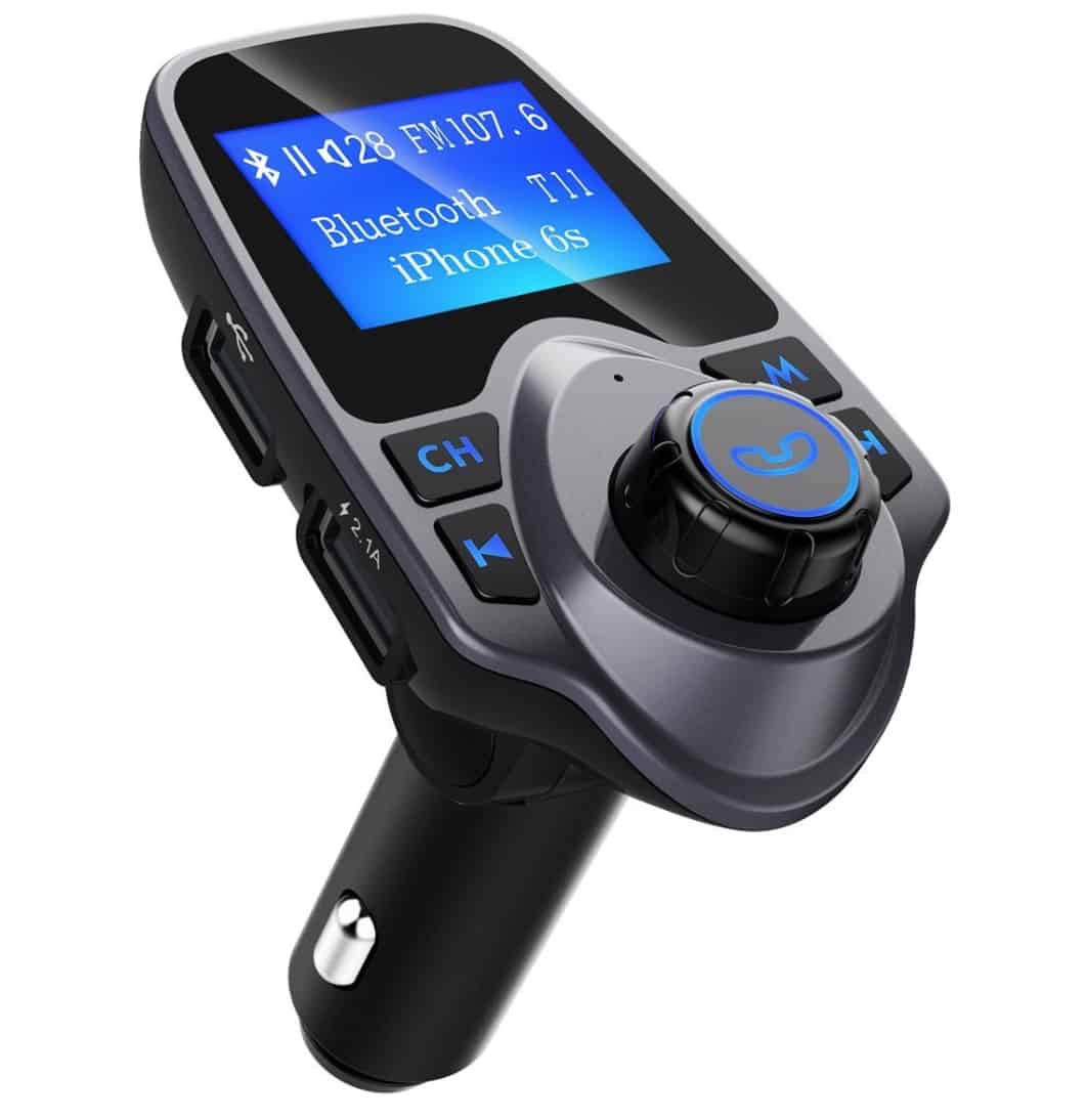 Bluetooth FM Transmitter mit Display, 2x USB, AUX und SD-Kartenslot nur 13,99 Euro