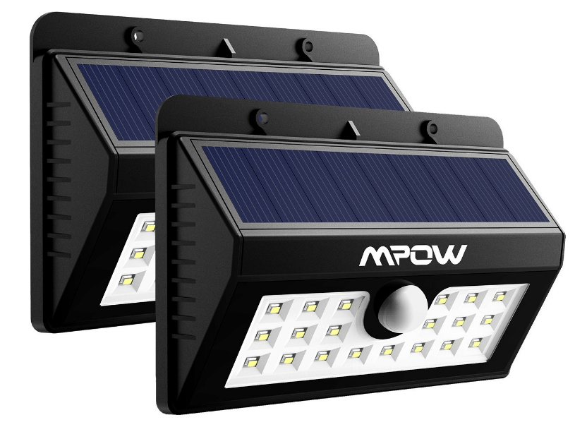 Wasserdichte Mpow LED Solarleuchten (2 Stück) für nur 25,99 Euro