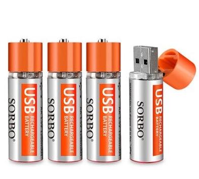 Sorbo USB-Akku im 4er Pack für 14,89 Euro inkl. Lieferung mit Priority