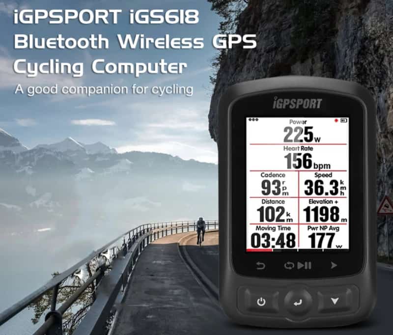 Funktion mit Straßenkarte Navigationssy iGPSPORT GPS Fahrradcomputer IGS618 ANT 
