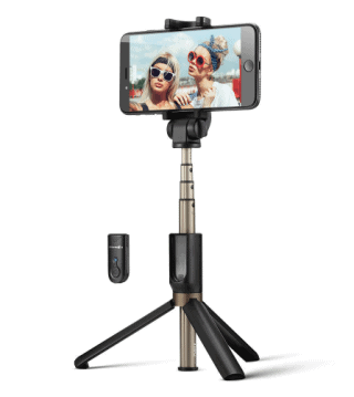 BlitzWolf BW-BS3 Selfie Stick mit Bluetooth Fernbedienung und Stativ