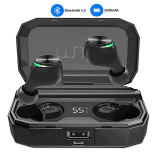 Muzili Bluetooth V5.0 In-Ears mit 3000 mAh Ladebox & Powerbank Funktion