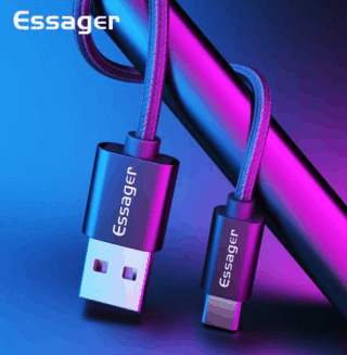 25cm Essager 3A USB Typ-C Kabel für nur 51 Cent im Flashsale