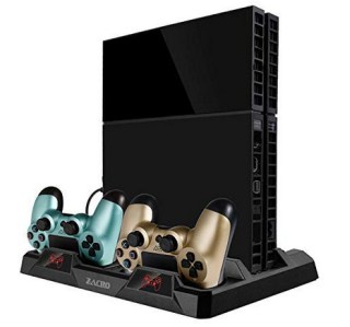 Zacro PS4 Vertical Stand mit Kühlung und Ladestation für 2 Controller für 16,49 Euro