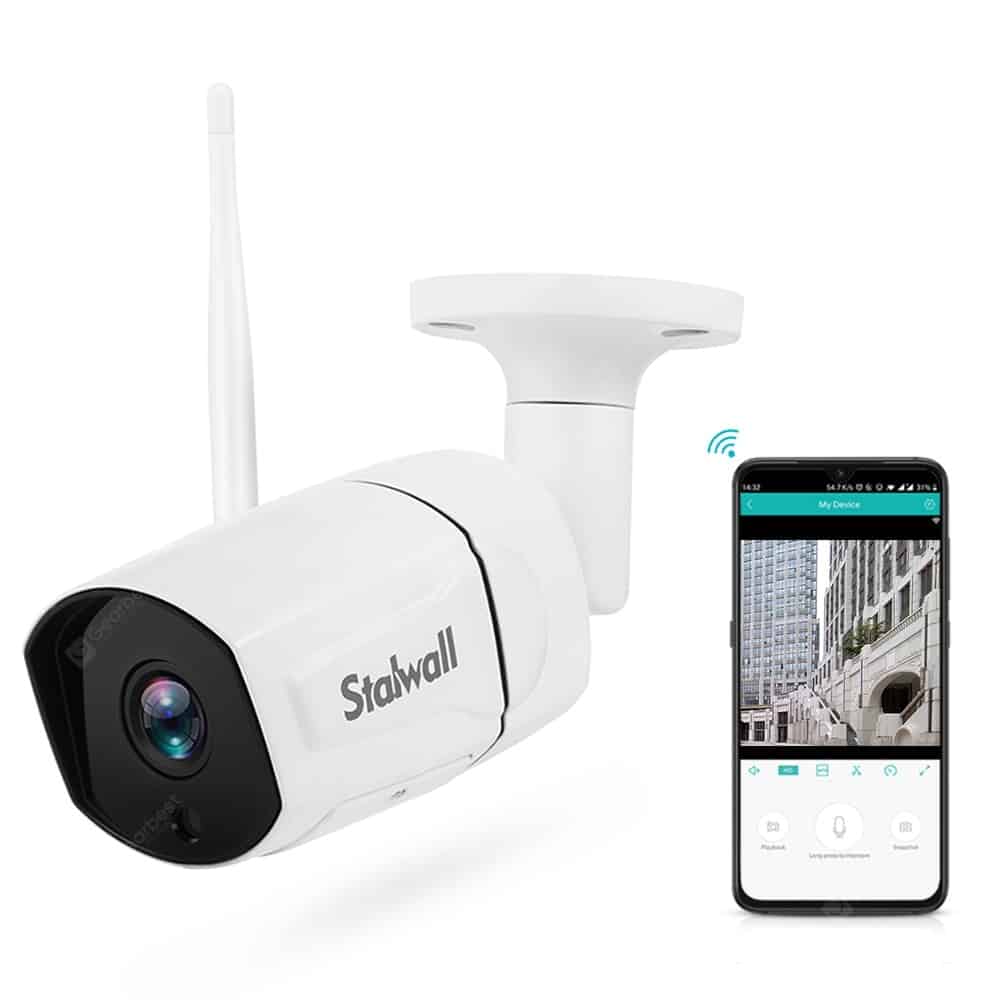 Stalwall N648 Smart Home Security HD 1080P WiFi IP Camera with AI Humanoid Detection Infrared Night Vision Two-way Talk H.265 Encoding Format