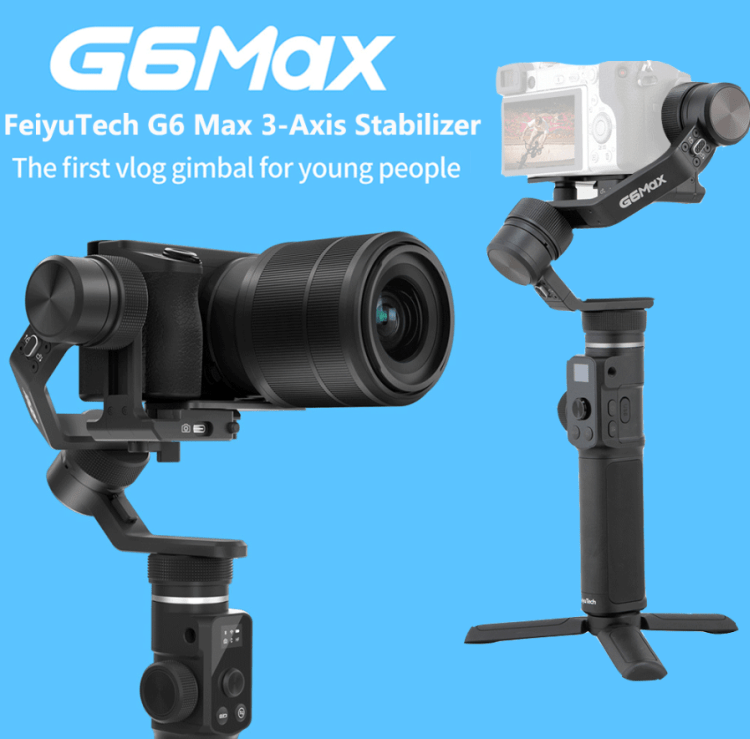 FeiyuTech G6 Max Gimbal für Kameras bis 1,6kg nur 218,99 Euro