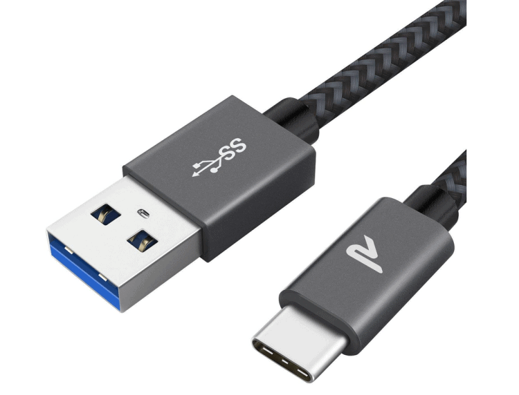 Rampow USB TypC Gewebekabel 1m für 3,49 Euro bei Amazon