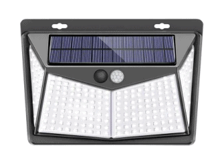 Solar-LED Aussenleuchte mit 208 LEDs und 1.800 mAh Akku