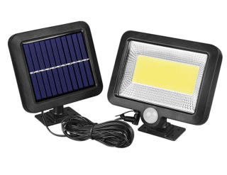 Docooler LED-Strahler mit Bewegungsmelder und Solarzelle für 12,99 Euro bei Amazon