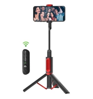 BlitzWolf BW-BS10 Selfie-Stick mit Stativ und Bluetooth Fernbedienung
