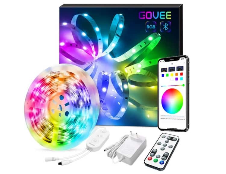Govee 5m RGB LED Strip mit Bluetooth und App Control für 14,39 Euro