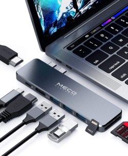 MECO ELEVERDE 8-in-2 USB-C Hub für MacBook Pro 2016-2020 und MacBook Air 2018-2020 für 29,99 Euro