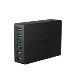 AUKEY Quick Charge 3.0 6-Port USB Ladegerät für 21,99 Euro