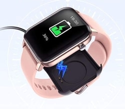 COULAX SN87 Smartwatch in pink mit 1,4″ Farbdisplay und Herzfrequenzmesser für 17,99 Euro