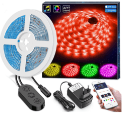 MINGER 5m LED Strip mit Bluetooth und App Control für nur 13,99 Euro