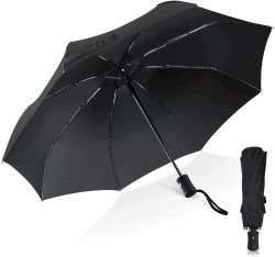 TechRise Regenschirm mit Einhand-Auf-Zu-Automatik für 6,29 Euro