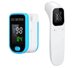 Anself Fingerspitzen-Pulsoximeter + digitales Infrarot-Thermometer für nur 11,99 Euro