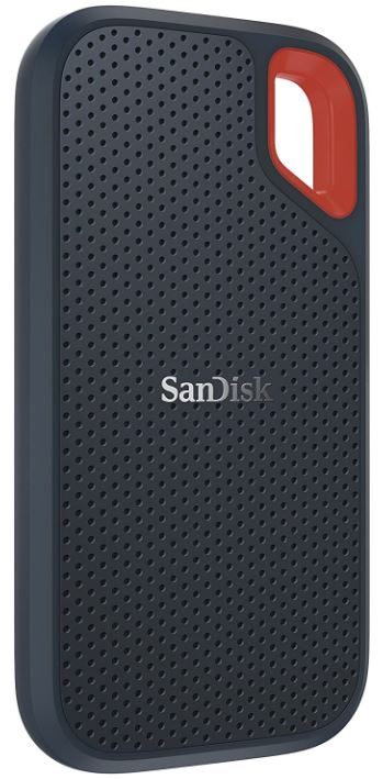 SanDisk Extreme Portable SSD 2 TB (2,5 Zoll, 550 MB/s, stoßfest, AES-Verschlüsselung, wasser- und staubfest) für nur 225,- Euro