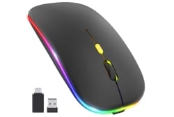 PASONOMI 24G Funkmaus mit RGB Beleuchtung für nur 8,17 Euro