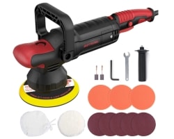 150mm Meterk Exzenter Poliermaschine mit 1200W und 6 Geschwindigkeiten für 59,99 Euro