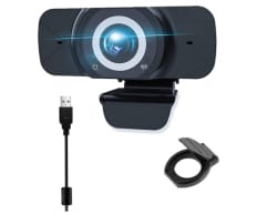 EasyULT W7 1080P Webcam mit Mikrofon für 14,59 Euro statt 24,59 Euro